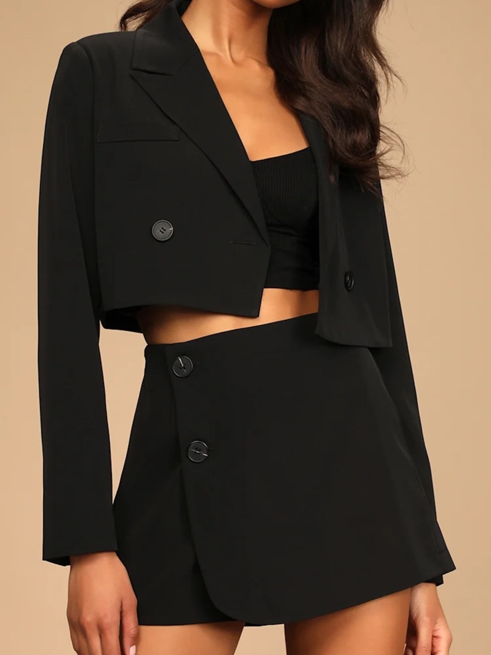 Lulus Black Skort
